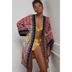 NWT Anthropologie Zadie Velvet Robe